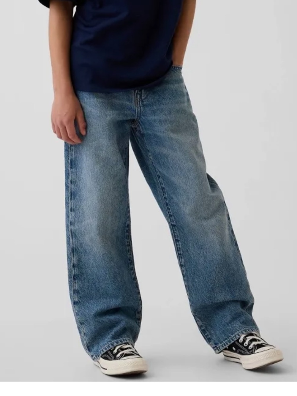 GAP loose fit Wide Leg Jeans size 8 husky